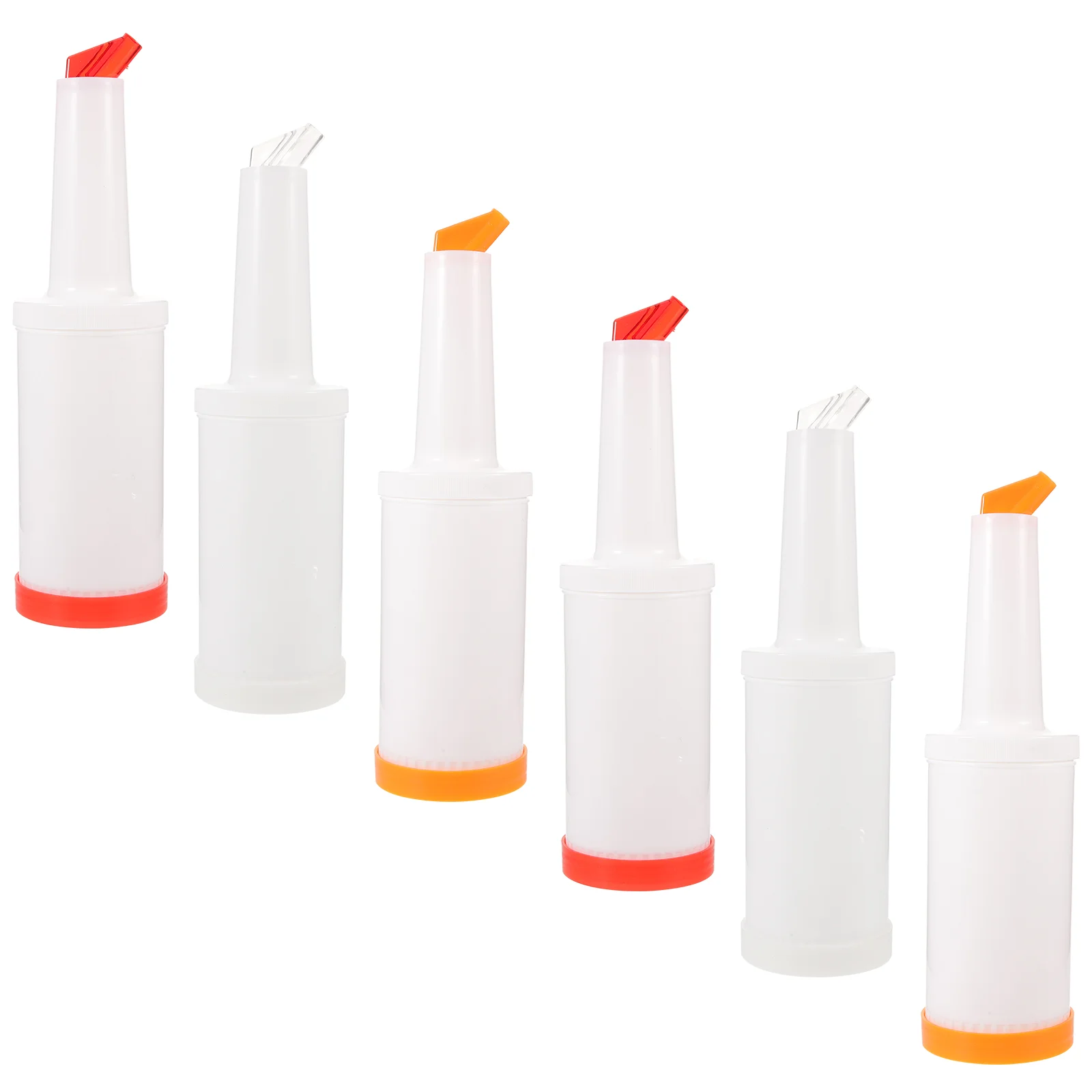 6 шт. 1 л бутылки для фруктового сока пластиковый кувшин бутылка бармена заливки