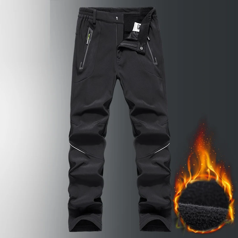 

Новинка 2022, теплые флисовые Походные штаны, мужские мягкие брюки для треккинга, скалолазания, кемпинга, лыжного спорта, уличные Водонепрони...