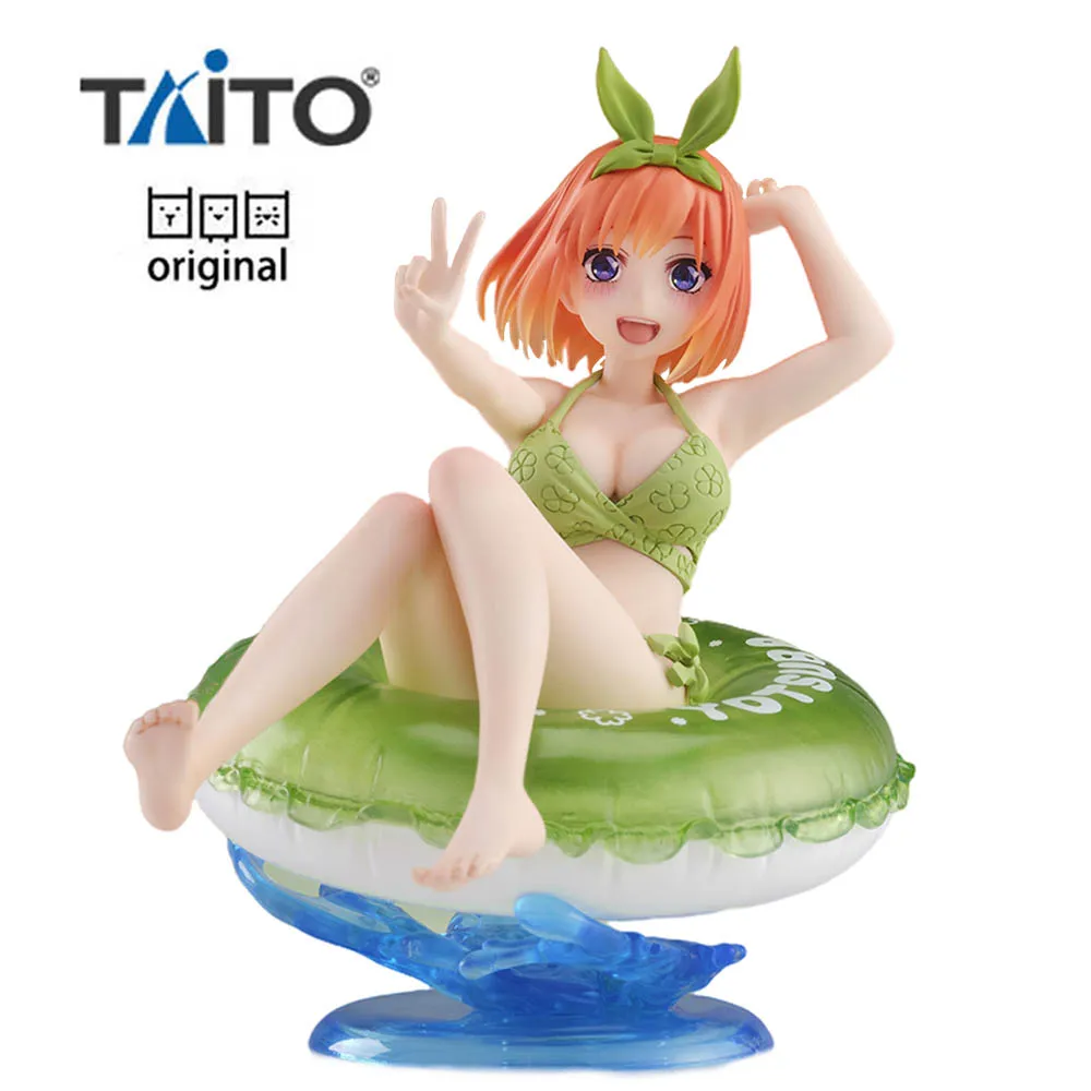 

IN Stock Original TAITO Nakano Yotsuba The Quintessential Quintuplets Aqua Float Girls Anime Figure Pvc Model Collectible Toys