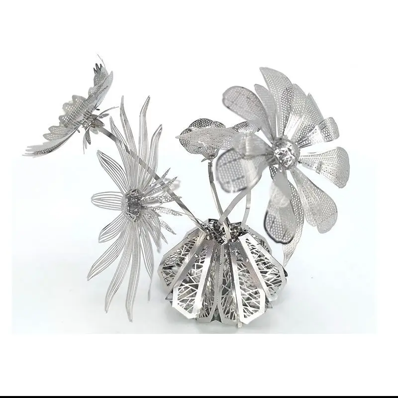 3D пазл подарок для мужчин женщин цветы организовать t ваза Diy Модель Набор