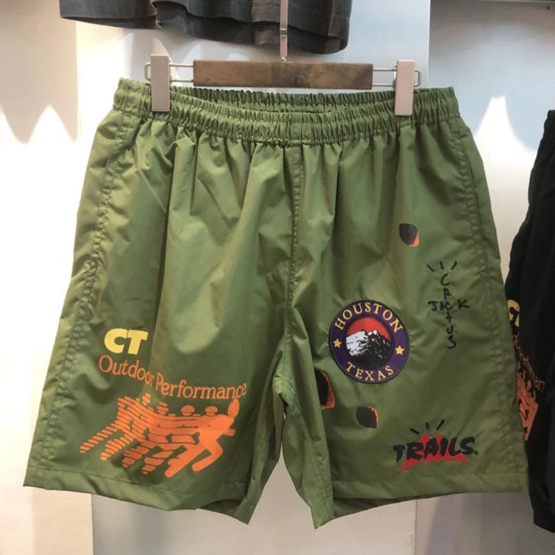 Модные трендовые повседневные шорты CACTUS JACK унисекс высококачественные сетчатые