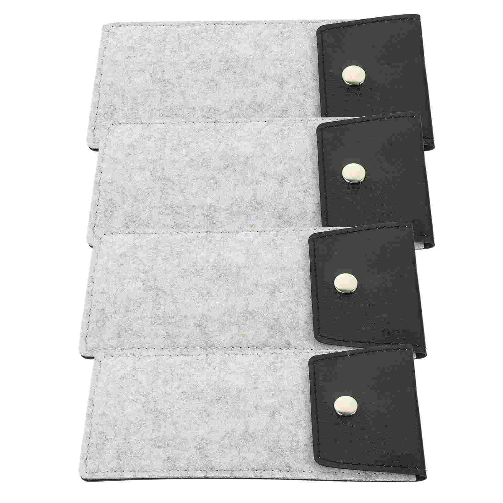 

4 Pcs Felt Case Travel Sunglass Glasses Reading Pouch Anti-scratch Sleeve Bag Soft Eyeglass Cases Women Sunglasses