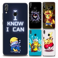 cartoon pokemon pikachu phone case for honor 8x 9s 9a 9c 9x lite play 9a 50 10 20 30 pro 30i 20s6 15 silicone case pikachu