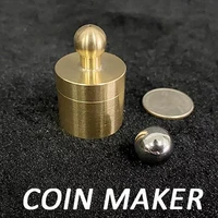 coin maker brass magic tricks steel ball to coins appearing magia magician close up illusions gimmicks props mentalism magica