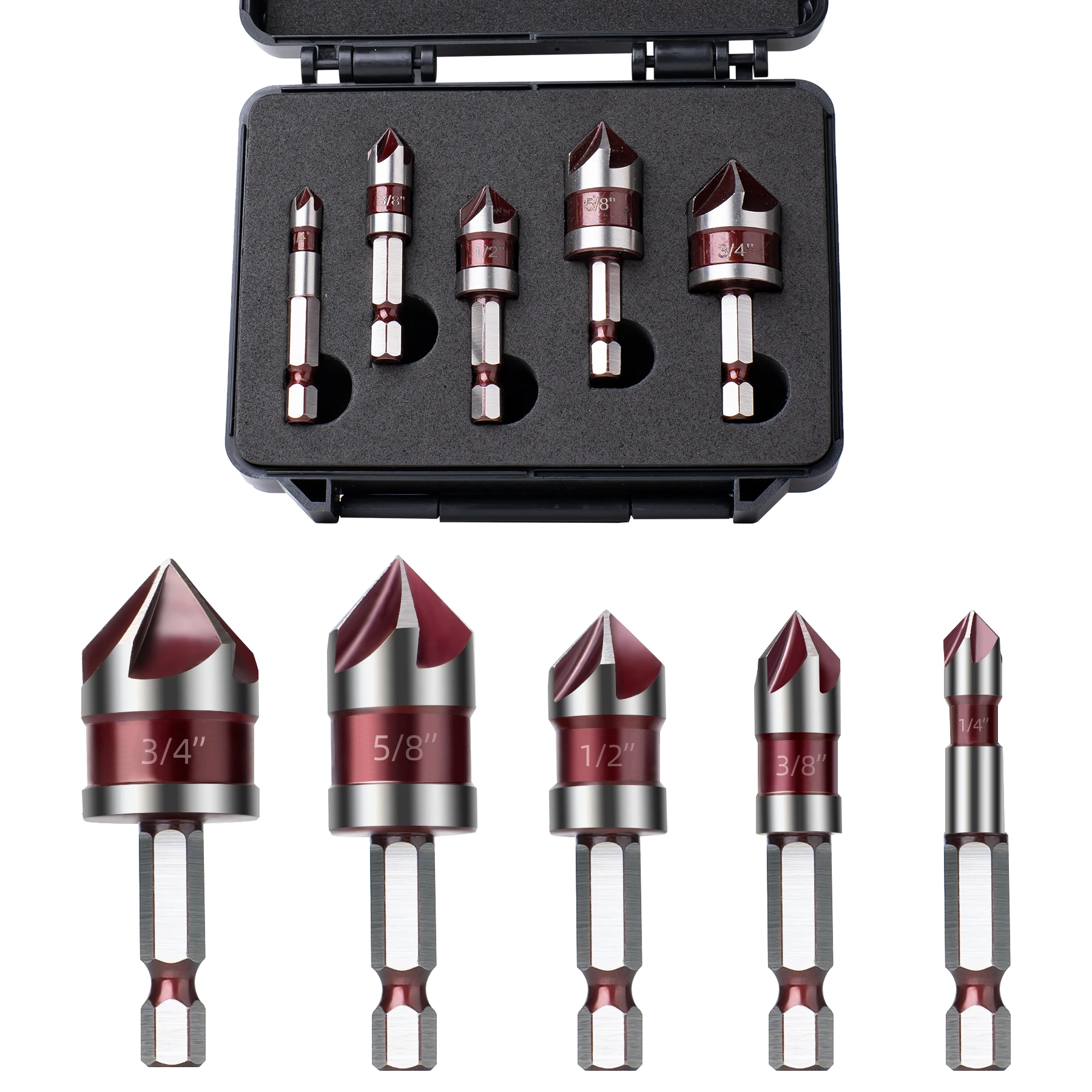 

OraiKone M35 Кобальт набор сверл с зенковкой 5 шт.