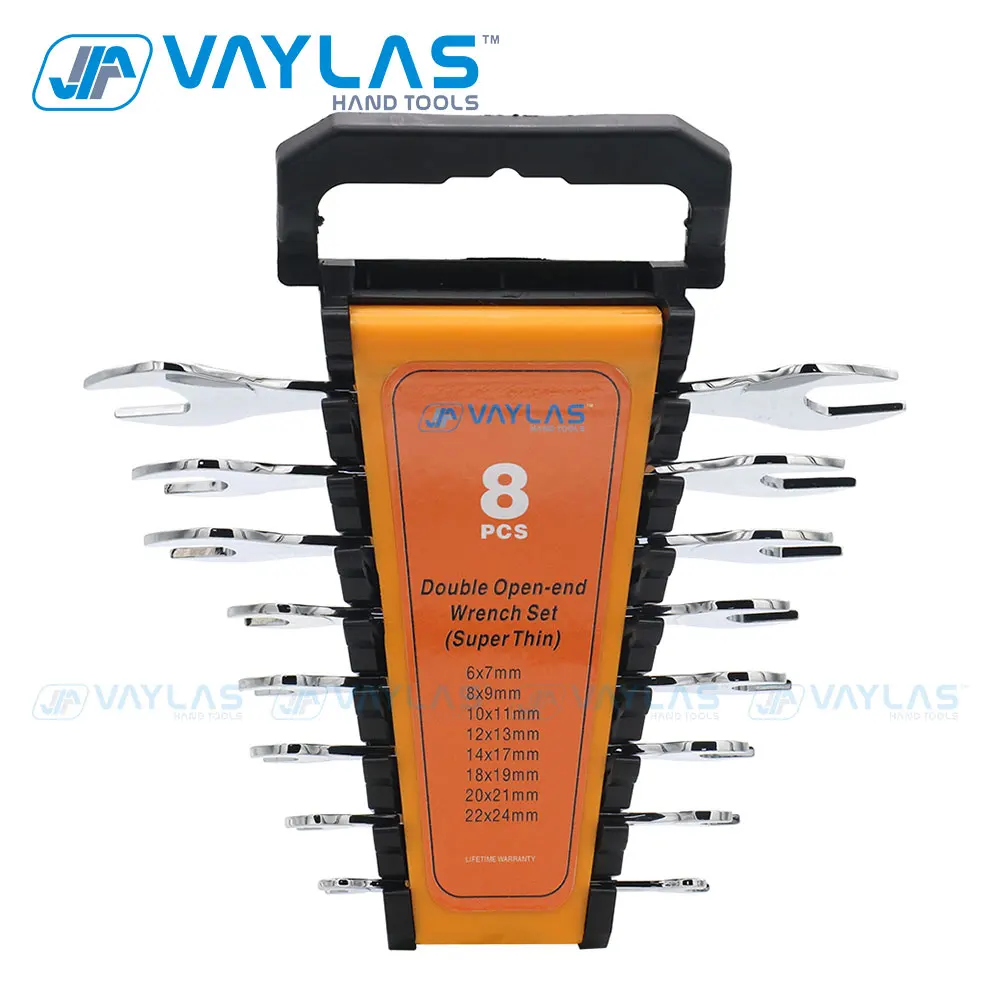 6-32mm Super-Thin Double Headed Spanner Set of Keys Ultra-Thin Combination Open End Socket Wrench Set Universal Repair Hand Tool