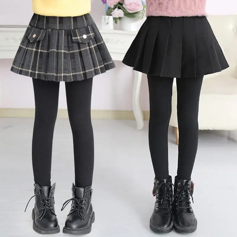 

Женские эластичные леггинсы, детские леггинсы, осенняя одежда, брюки для малышей, детские мягкие трикотажные брюки с юбкой, C56