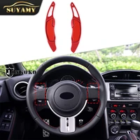 aluminum alloy red steering wheel shifter paddle extension for toyota 86subaru brz 2012 2017 car accessories interior