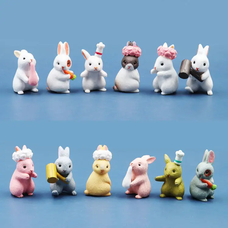 

Blind Box Toys Cute White Rabbit Guess Bag Animals Dolls Anime Figures Home Decor Desktop Models Girls Birthday Gifts Models New