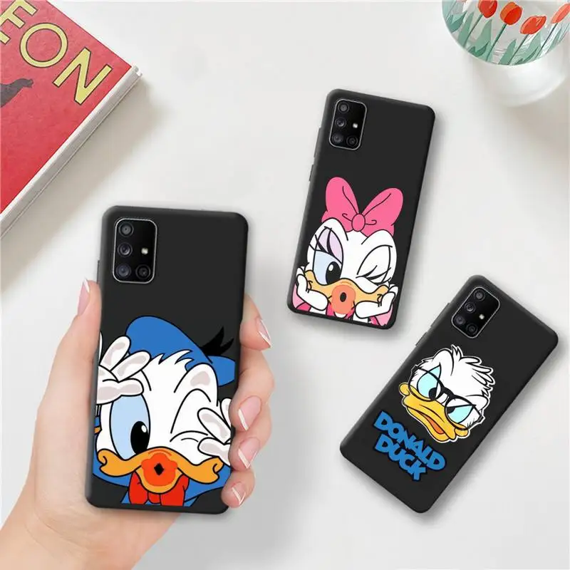 

Cartoon Donald Daisy Duck Phone Case For Samsung Galaxy A52 A21S A02S A12 A31 A81 A10 A30 A32 A50 A80 A71 A51 5G