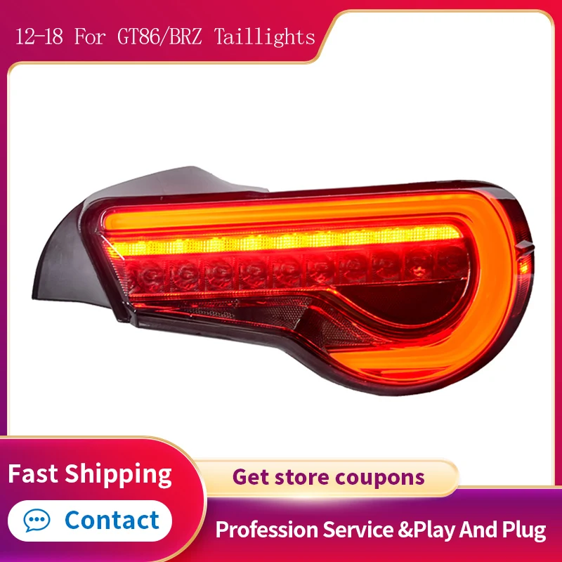 

Car Styling For 2013-2019 Toyota GT86 BRZ Taillights LED DRL Running Turn Signal Rear Reverse Brake Lights Assembly