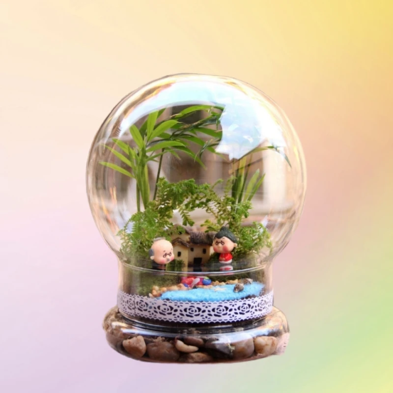 Диаметр = 15 см средний размер искусственная ваза домашний декор прозрачная