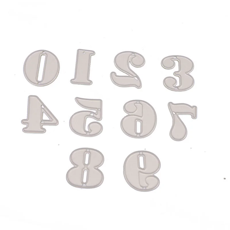 Металлические Вырубные штампы с цифрами фотобумага для рукоделия бумажная карта