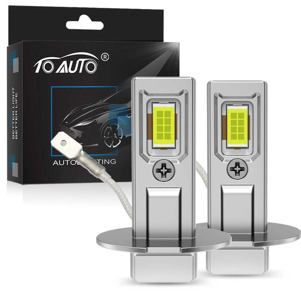 

H1 H3 Автомобильные светодиодные фары Canbus Светодиодные лампы для автомобиля 100 Вт 30000LM Фара противотуманная лампа 6500K Автодиодный свет