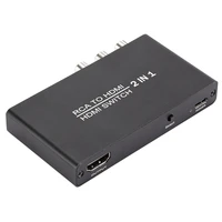 3 in 1 out component audio converter adapter switch adapter 4kx2k 30hz pc to connector hd tv converter