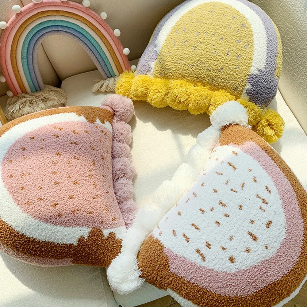 NAPEARL мультфильм милая подушка круглая Радуга подушки для кровати украшение дома