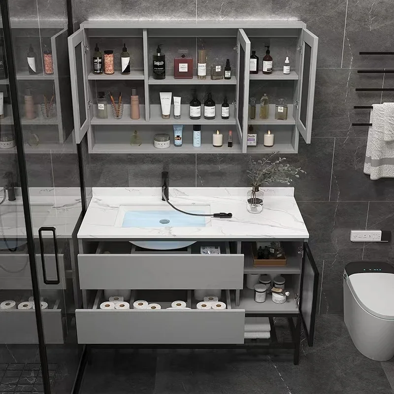 Мебель для ванной комнаты умное освещение зеркальный шкаф Lnclude смеситель