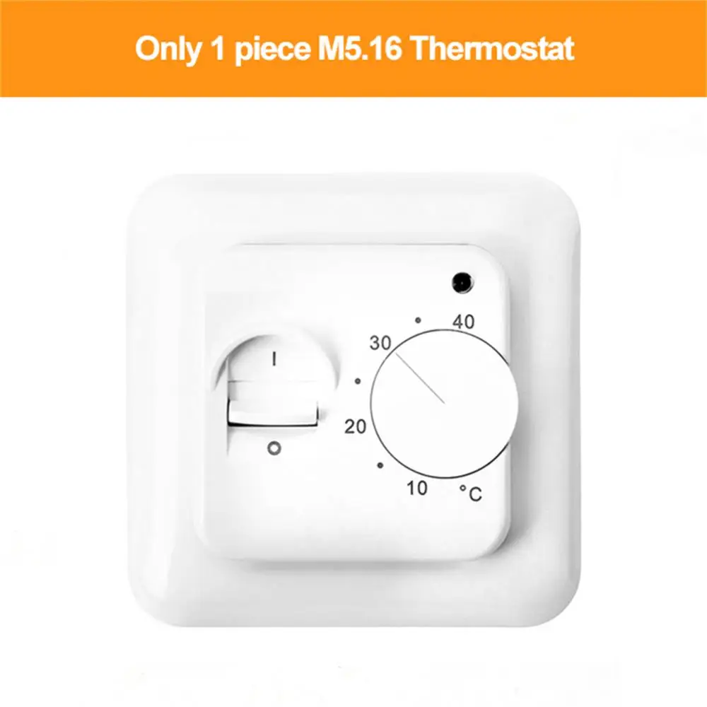 

Electric Floor Heating Room Thermostat Manual Floor Heating Cable Thermostat 220V 16A Temperature Controller Meter With Sensor