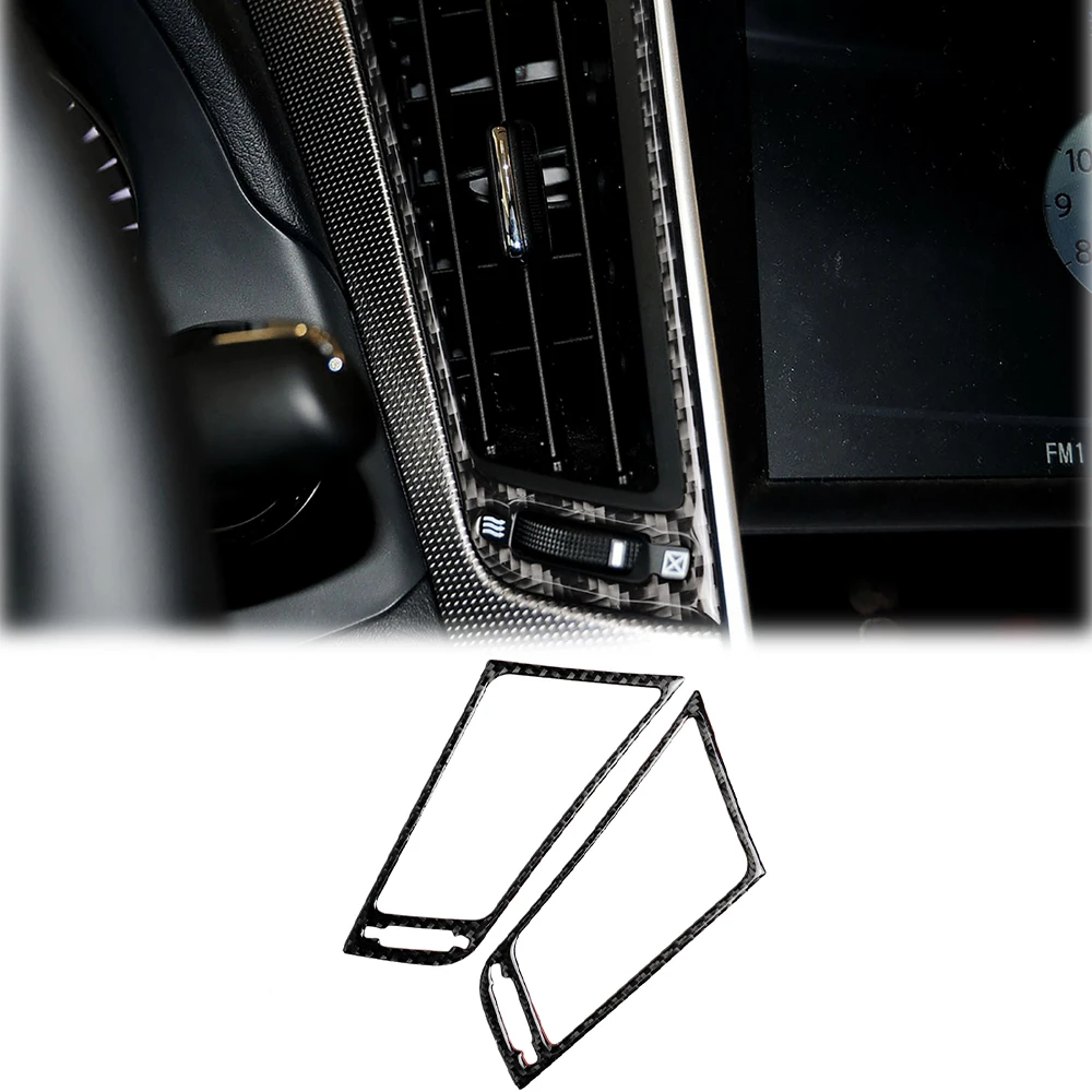 

for Infiniti Q50 2014-2020 Central Air Vent Outlet Frame Decoration Decal Cover Trim Car Interior Accessories Carbon Fiber