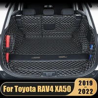for toyota rav4 rav 4 xa50 2019 2020 2021 2022 custom pu leather car trunk mat boot cover auto pad interior pad accessories