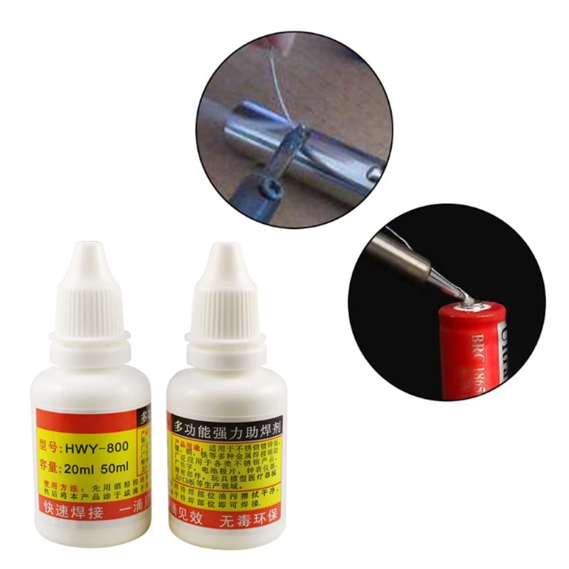 

Professional Stainless Steel Liquid Flux Soldering Non-toxic Copper HWY-800 Paste Flux Liquid Solders Tool Quick Welding 85WC