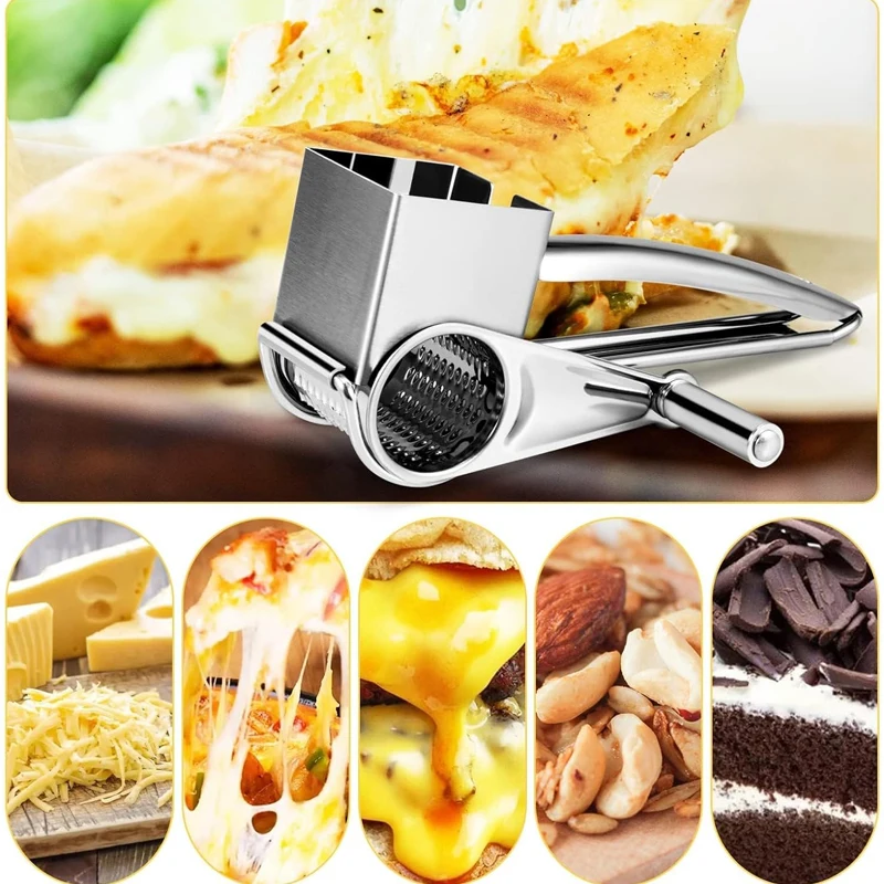 Ручная ручная терка для сыра из нержавеющей стали