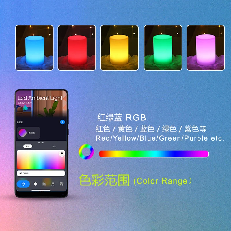 Настольная лампа Smart Life WiFi Bluetooth Alexa Google Home Assistant Голосовое управление RGB LED