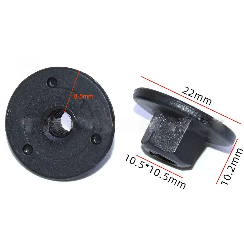 10 шт. для мм пластиковой саморезной гайки с шестигранной головкой 07147169847