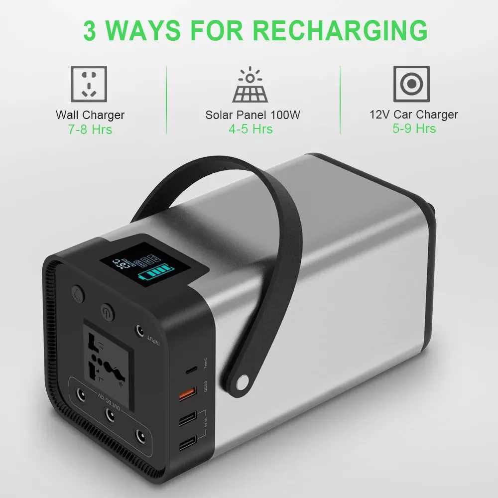 

X-DRAGON 200W Solar Power Bank 110V/220V Portable Generator 54000mAh Solar Power Station for Outdoors Camping Traveling