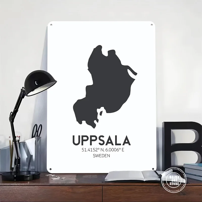 Фото Декоративные таблички Uppsala для гостиной и спальни, забавные настенные украшения, винтажные металлические таблички, аксессуары для бара, жестяные вывески для дома №2