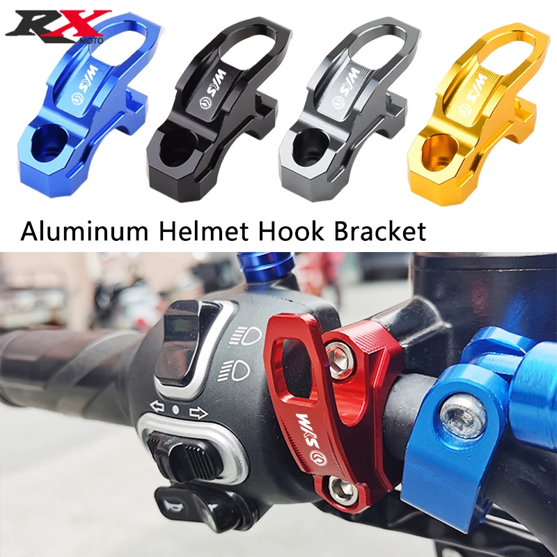 

TOP Quality CNC 22mm Helmet Hook Luggage Bag Hook Holder Hanger For SYM Cruisym 150 180 TL500 tl 500 Motorcycle Accessories