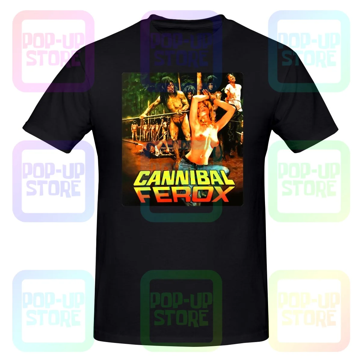 Cannibal Ferox футболка Холокоста модная Универсальная Vtg |