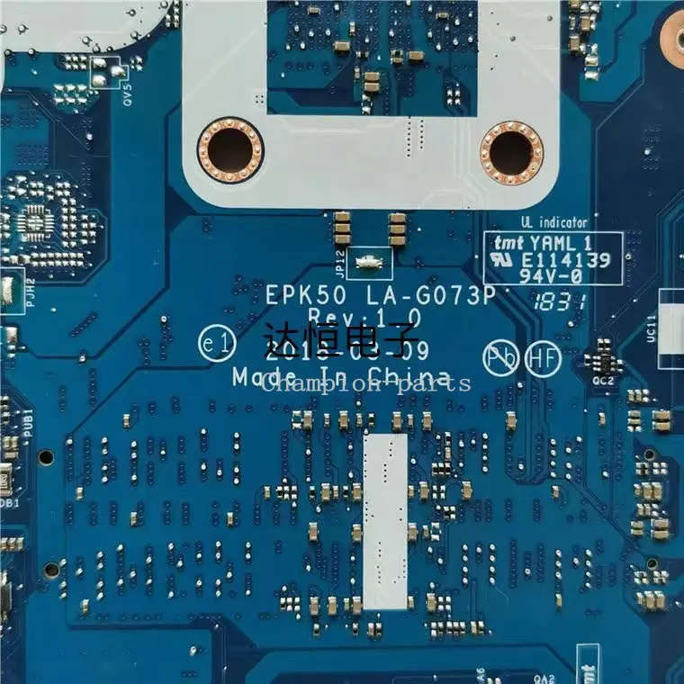 

Быстрая доставка, EPK50 LA-G073P REV: 1,0 материнская плата для ноутбука HP 15-DA, встроенный процессор N5000/N4000, 90 дней гарантии