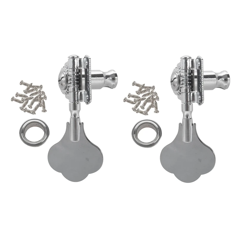 

2Pc Vintage Jazz Precision Bass Tuning Pegs Open Geared Bass Tuners Machine Head Bass Accessories(Right)