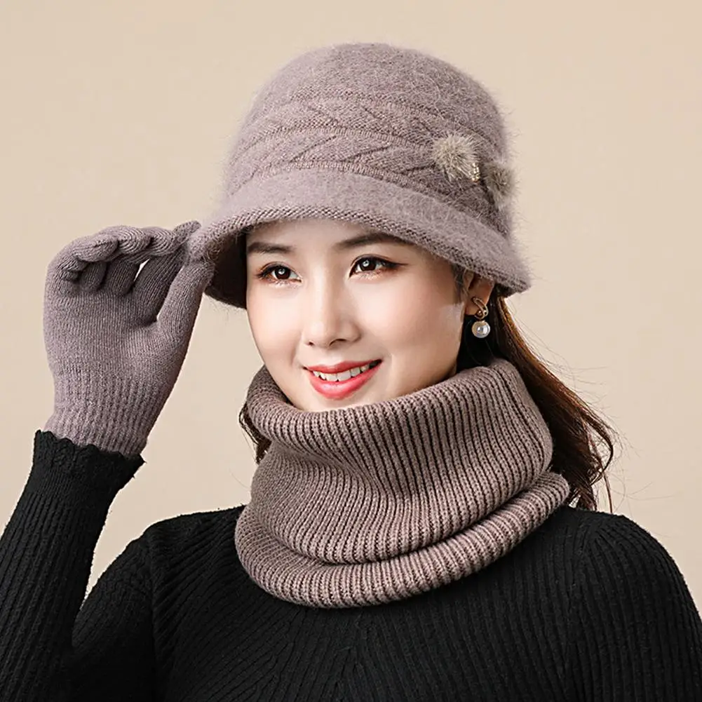 

Мягкая 2 шт./комбинезон. Красивая осенне-зимняя ветрозащитная шапка для мам комплект шарфа Удобная подогревающая Шея стрейч для путешествий