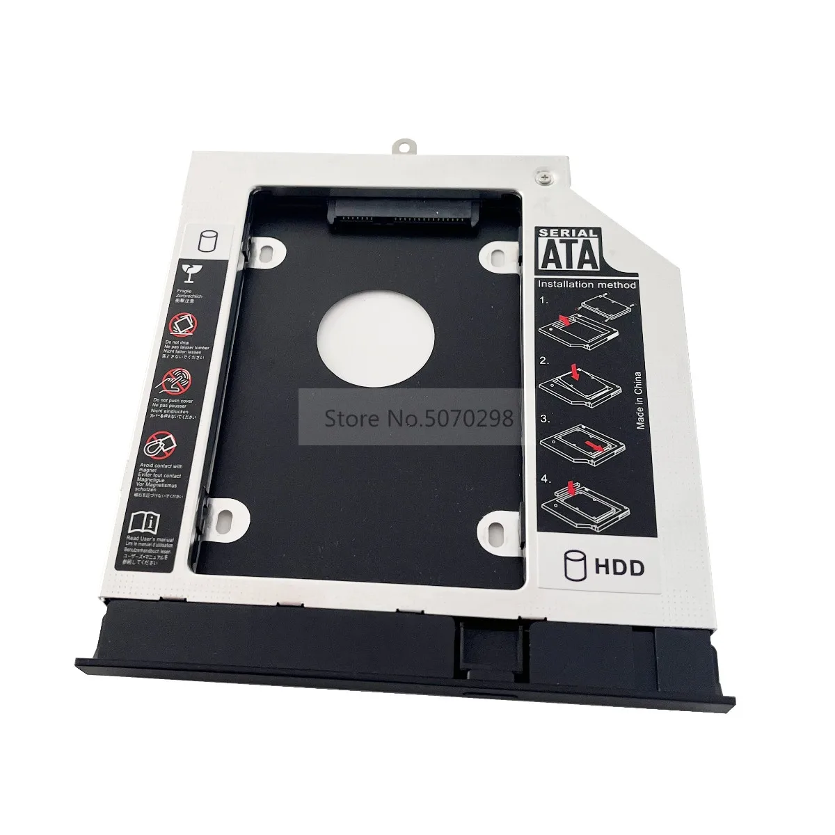 

with Bezel 2nd SATA 3.0 2.5" Hard Drive HDD SSD Optical Caddy for Acer Aspire E5-571G E5-551G E5-531G E5-511G,V3-572G V3-532G