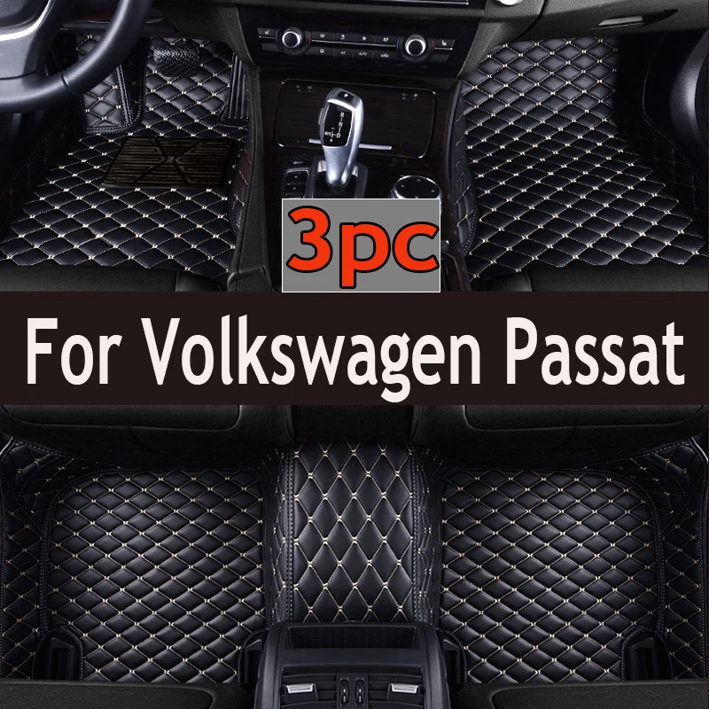 

Автомобильные коврики для VW Volkswagen Passat B8 GT 2015 ~ 2022, прочные защитные коврики, роскошные кожаные коврики, автомобильные аксессуары 2016