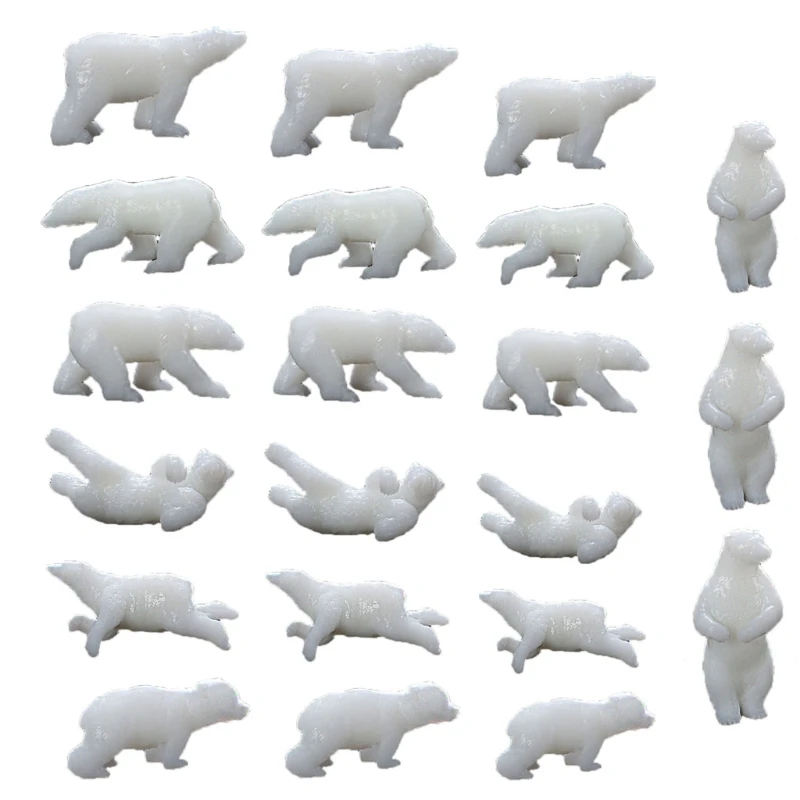 

3D Resin Filler Bear Animals Pendant Filling Mini Bear Resin Casting Moulds Fillers Epoxy Mould for DIY Art Resin