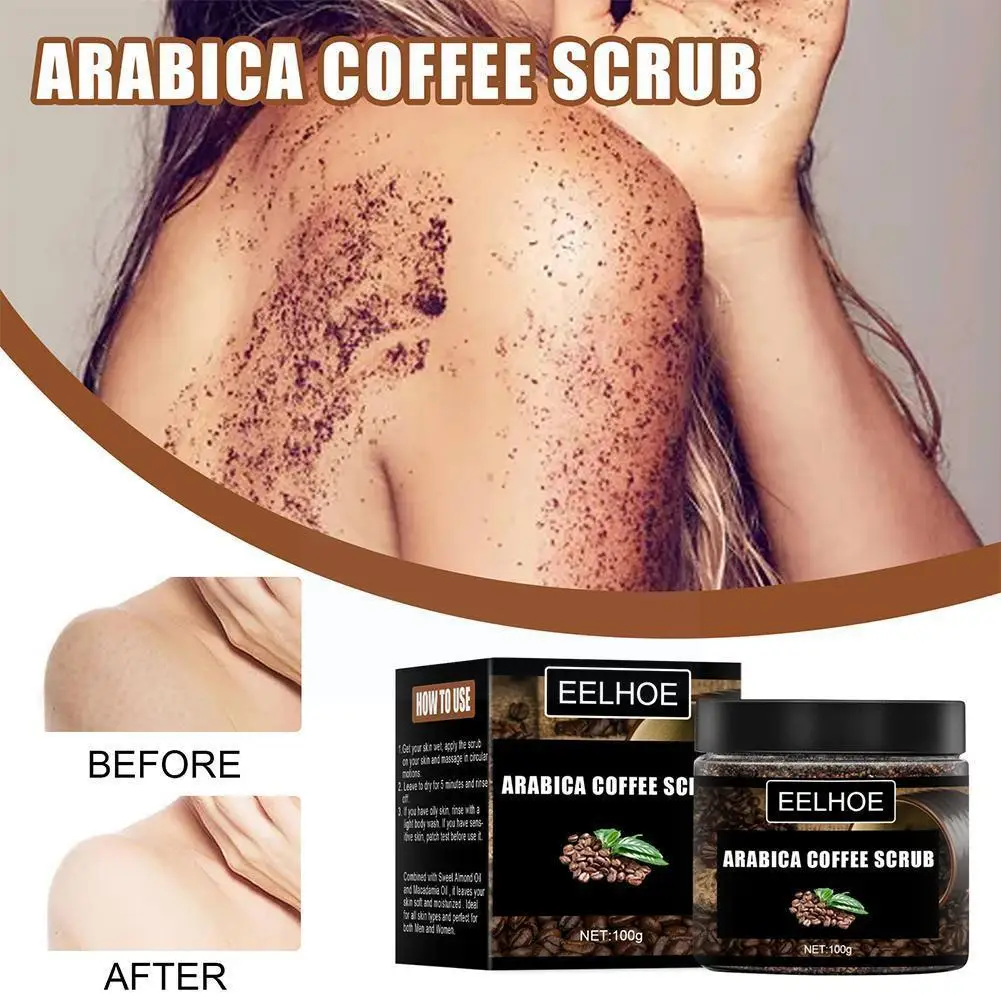 

Отбеливающий кофейный скраб для тела M7a8, 100 г, отшелушивает омертвевшую кожу, увлажняет кожу, уход за женским телом, Удаление прыщей, ванночк...