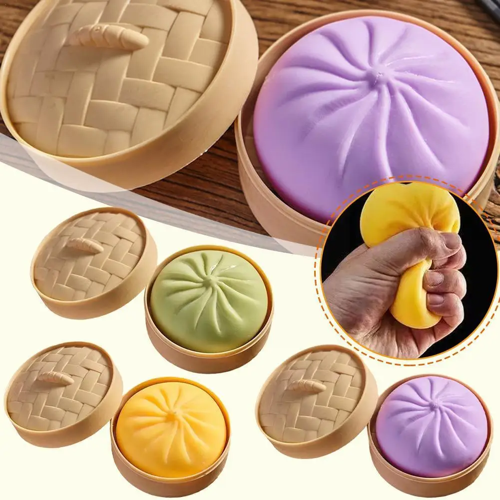 

Simulation Steamed Stuffed Bun Squeeze Toys Slow Rising Stress Compression Toys Antistress Bun Toys Funny Relief Squishy Ba Z0o6