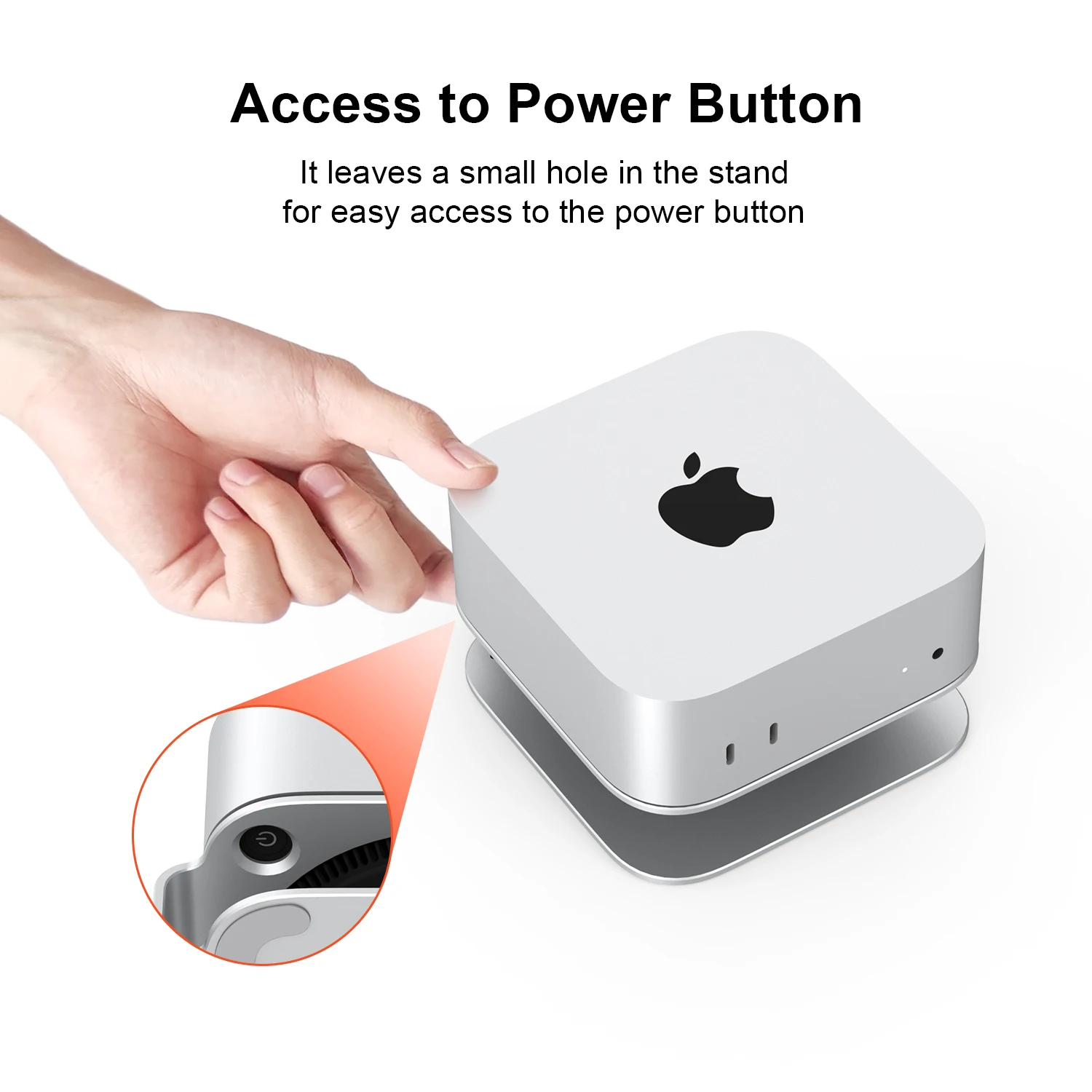 Алюминиевая подставка Qwiizlab для Mac mini M4 и Pro