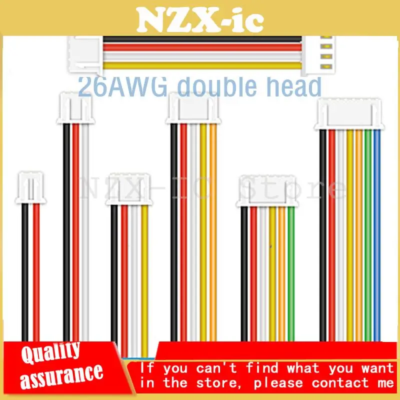 

10 шт., силиконовый провод XH2.54, двойная головка, гнездовой клеммный провод, электронный провод 2/3/4/5/6/7/8/9/10p, 20 см, 30 см