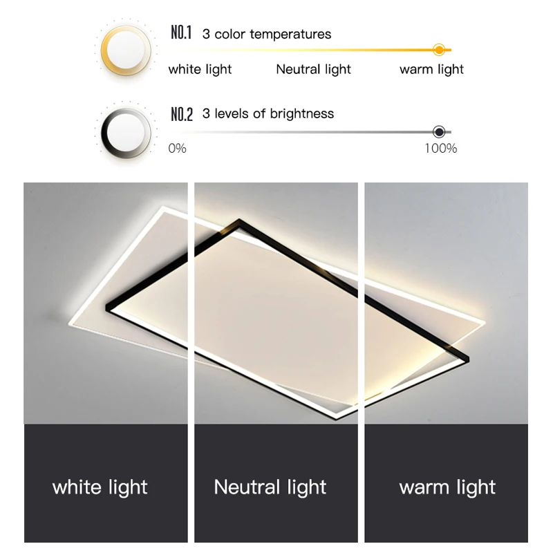 Современная потолочная светодиодная люстра с дистанционным управлением
