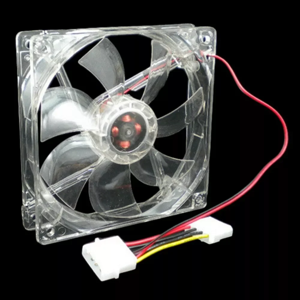 

Cooling Fan 12V 0.20A 80 x 80 x 25 mm Computer fan 4 LED Silent PC Computer Case Cooler Cooling Fan Mod blue and colorful light