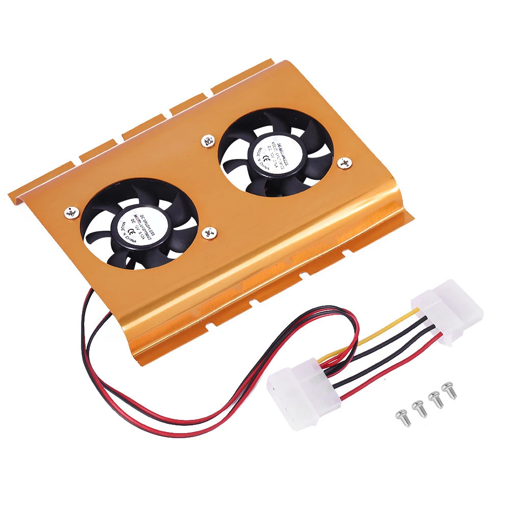 

10.05CFM Wind Force Hard Drive Cooler Fast Heat Dissipation Hard Disk Cooler for HDD Gold