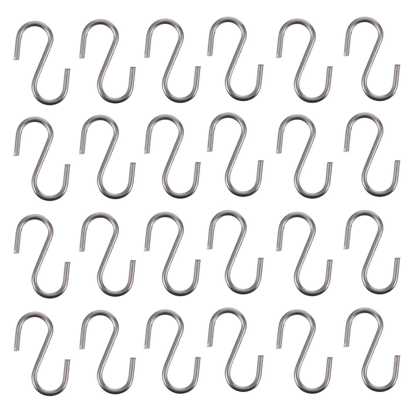 

30 Pcs Hook Sticky Hooks Hanging Heavy Duty Metal S-shaped S-hook Hanger Stainless Steel