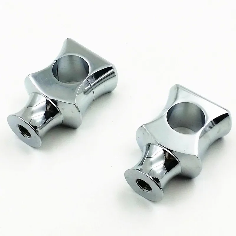 

Chrome 1" 25mm Handlebar Riser For Vintage Harley Honda Kawasaki Suzuki Cruiser