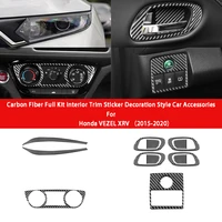carbon fiber b pillar car window trim interior decoration sticker car accessories for honda vezel xrv 2015 2020 car styling