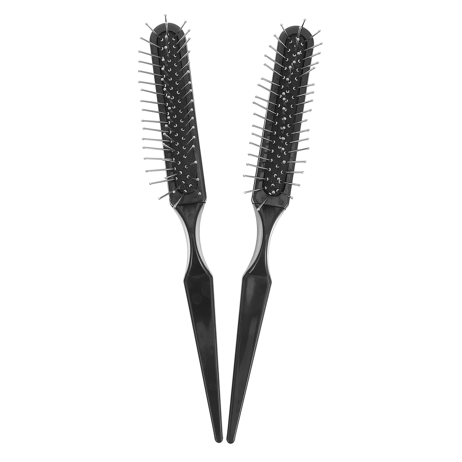 

2 Pcs Hair Comb Rat Tail Brush Backcombing Teasing for Fine Bag Airbag Massage with Pick Abs