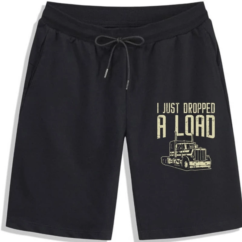 

Mens Dropped Load Semi Truck Funny Trucking Trucker Driver Gift Shorts Classic Funny Cotton Men Shorts Holiday